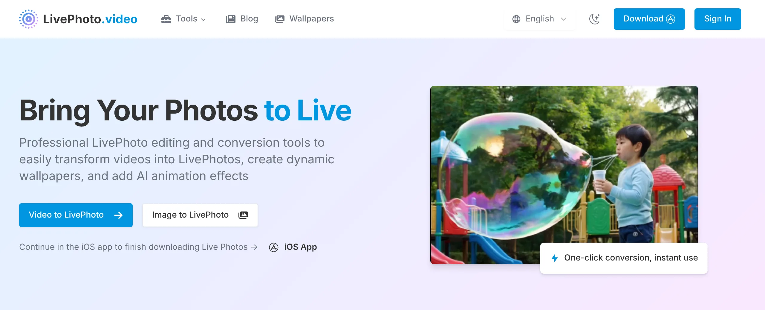 LivePhoto.video: turn videos into Live Photos